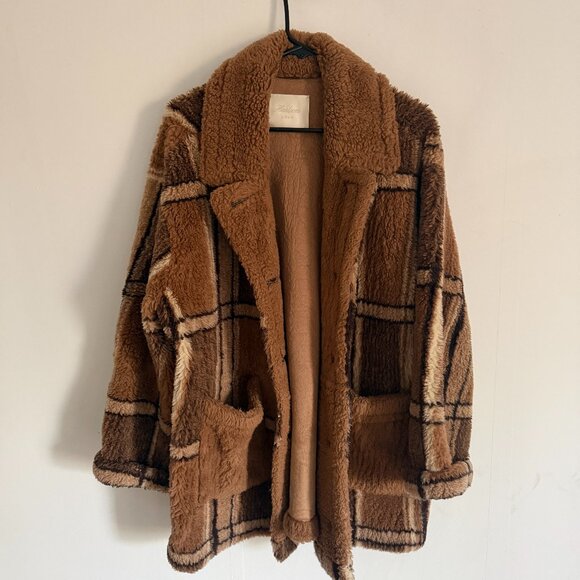 Doen Heirloom Easton Sherpa Jacket Coat Sz M RARE - Picture 2 of 16